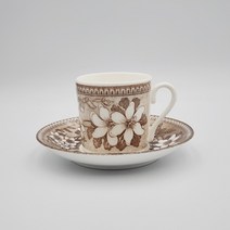 (엔틱빈티지) 스웨덴 구스타브스베리 엠마 150주년 기념 찻잔 커피잔 세트, 제품1