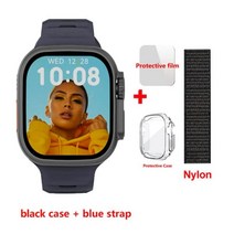 스마트워치 849mm 420*485 NFC 리로지오 intente PK ZD8, Black-black nylon_49mm
