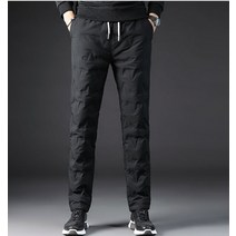 겨울 패딩바지 남자 기모조거팬츠 슬랙스 패딩팬츠 방수방풍 일자형 밴딩형