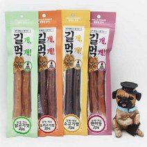 큰개 낱개포장 씹고노는 소고기져키5P 영양간식 훈련보상 반려견간식