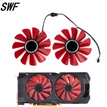 그래픽카드 XFX RX570 RS RX580 비디오 직경 교체 팬으로 신제품