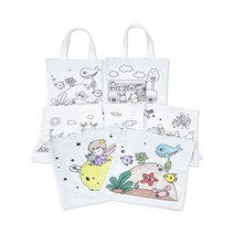 색칠하는 에코백 만들기 캔버스백 패브릭 천가방 도안 색칠하기 꾸미기 DIY, 버스