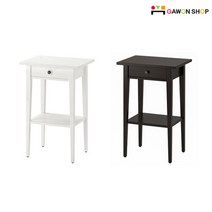 이케아 HEMNES 침대 사이드 테이블/협탁, 블랙브라운