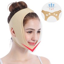 얼굴 마사지 밴드 이중턱 브이라인 기구 주름 볼살 턱 리프팅 기계 경락 v facelifting shaper 슬리밍 bandage mask double chin remover, XL
