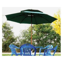 부모님댁 마당 정원 간편설치 2단 파라솔 무더위쉼터 카페그늘막 야외인테리어 옥상가림막