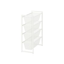 이케아 요낙셀 다용도 수납 선반유닛 4단 메쉬바구니 25x51cm(392.971.42), 단품