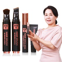 홈쇼핑 정품 정은숙 1분 뿌리커버 뿅뿅붓 골드 초간편 새치커버 염색, 흑갈색, 골드_1세트