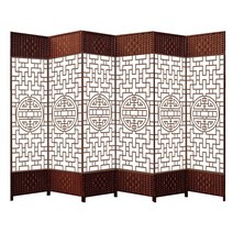 찻집 서예 학원 병풍 인테리어 파티션 소품 칸막이, 1.7m x 50cm 단면 패턴 6 팬