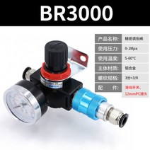 릴리프 밸브 감압 안전 공기 압력 제어 Br3000 Br4000 펌프 압축기 Br2000, 16 BR-3000- 12mm joint