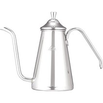 Kalita TSUBAME 52204 칼리타 드립주전자 커피포트, 실버 + 포트