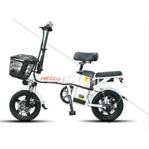 HEZZO HB16 16인치 전기자전거 접이식 2인승 가성비 배달용 속도 PAS 추천, 10AH, 알루미늄합금