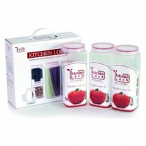 키친락 KITCHEN LOCK 보관 용기 3P SET-K3000 #992EA 아이리스, 본상품선택