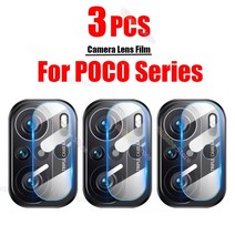 아이폰 갤럭시 호환 강화 필름3PCS 카메라 렌즈 화면 보호기 샤오미 Poco f3 X3 X4 F4 GT M4 m3 f2 프로 필, 09 For Poco X3 GT_01 3 조각