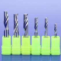10Pcs 3.175/4/5/6/8/10/12mm 알루미늄 CNC 공구용 단일 플루트 밀링 커터 솔리드 카바이드 복합 패널, 10Pcs 12X32mm