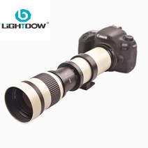 카메라렌즈 Lightdow-화이트 420-800mm F8.3-16 슈퍼 망원 수동 줌 렌즈 T2 어댑터 링 소니 펜탁스 후지 카, 09 Canon EF-M