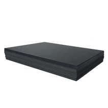 검은 동물 os 건축물 쟁반 pv 모델 채널 c발포 폼보드, T09-300x400x5밀리미터 블랙 3장