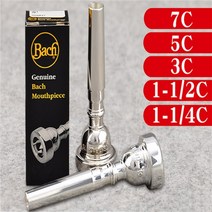 vincent bach 351 시리즈 표준 트럼펫 마우스피스 3c 5c 7c 1.5c 은도금