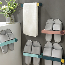 셀허브 접착식 실내화 욕실화 거치대 걸이, 화이트 3개