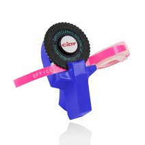 휴대용 라벨 프린터 미니 수동 메이커 DIY 3D 엠보싱 라이터 타자기 플라스틱 테이프, 6