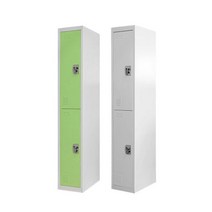 2단 락커 사무용 철제 캐비넷 옷장 사물함 2인용 _20229911EA, 쿠팡 그레이 (YWD8012-GR)