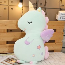 유니콘 몰랑이인형 몰랑쿠션 큰유니콘 인형, 녹색_90cm