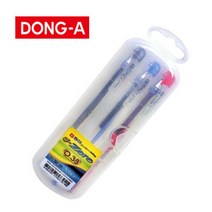 STNY_(동아) 제로펜 0.38mm3색세트 사무용볼 볼 노트볼 볼038 부드러운볼 검정볼 데스크볼 학생볼 파랑볼 학습용볼다용도볼 용볼 적볼 잘나오는볼 빨간볼