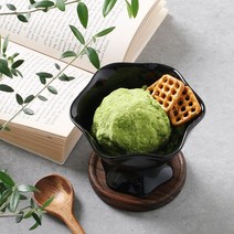 블랙 아포가토 디저트 아이스크림 요거트 볼 그릇 잔 컵 도자기 아포카토