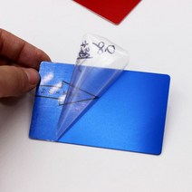 알루미늄판 판재 재단 각재 빈 금속 카드 100x60x0.5mm 100x50 100x50 88x53 85x50 diy 레이저 인쇄에 대 한 양극 처리 된 알루미늄 판 조각 블루, 푸른, 100mm x 60mm x 0.5mm