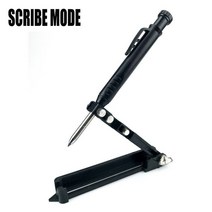 리니어스케일 다기능 목공 선형 아크 이중 스크라이버 눈금자 병렬 그리기 도구 측정 게이지 1 개, 01 plastic A