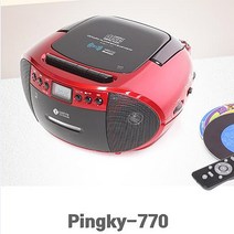 롯데 블루투스 MP3CD 포터블카세트 핑키-770 USB재생 FM AM 라디오