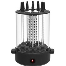 양꼬치기계 캠핑 화로 가정용 그릴 lamb skewer machine 홈 무연 전기 자동 회전 바베큐 기계 케밥 회전 기계 바베큐 로스트 양고기 꼬치 스토브 1 주문, 검은색, 에게
