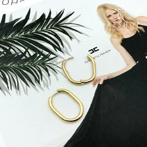 오르샵 Titanium 18K Plating 스와르 원터치 링귀걸이