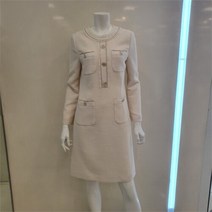 린 NC13 라운드넥 포켓 트위드 원피스 LGOPLC9600