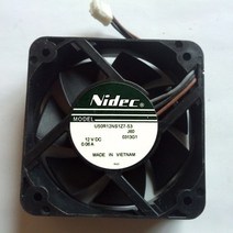 NIDEC U50R12NS1Z7-53 J60 50x50x15mm 5015 DC 12V 0.06A 3 라인 냉각 팬, 한개옵션0