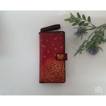 [광주 예인공방] 화려한 꽃담은 가죽 폰케이스 - 지폐수납형