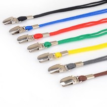 칼라 클립형 목걸이줄 이름표줄 명찰줄 목줄, 갈색, 본상품선택