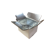 세화박스 WHITE(화이트) AP7 종이아이스박스 친환경아이스박스 은박박스 보냉박스 245x195x180 (20개입), AP 7 흰색(20개입)+비닐(20개입)