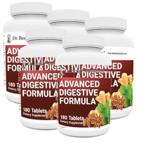 닥터베르그 어드밴스 다이제스티브 포뮬라 사과식초 베타인 진저 페퍼민트 180정 Dr. Berg Nutritionals Advanced Digestive Formula, 5개