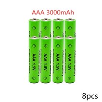aaa충전지 aaa 충전 용 건전 지 세트 100% 새로운 AAA 배터리 3000 mAh 충전식 1.5 V Alcalinas drummy +, 02 Black_01 1.5V