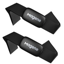 심박계 Magene-H64 심박수 모니터 피트니스 야외 블루투스 4.0 ANT + 센서 가슴 스트랩 방수 스포츠 모니터 측정기, 2pcs H64 Sensor