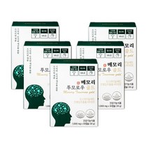 메모리투모로우 골드 식약처인증 포스파티딜세린 은행잎추출물 PS 징코 인지력 기억력 개선 건강기능식품, 5박스, 30정