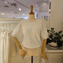 미엘로 MM43KT106 반레이스니트티셔츠