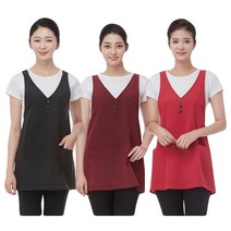 라인 포그니 맵시 미니 유니폼/미용/미용실/가운/앞치마, LN6042 와인
