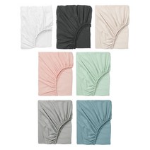 이케아 DVALA 매트리스커버 퀸사이즈150x200/침대커버, 라이트블루_303.565.60