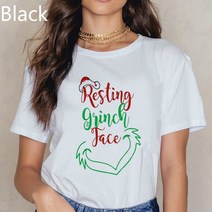 여성 하라주쿠 보그 tshirt 웃긴 그린치 셔츠 그린치가 어떻게 크리스마스 편지 t 셔츠를 훔쳤는지 여성/남성 반팔 티셔츠
