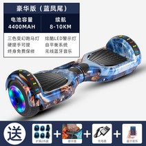 투휠 전동 호버보드 1인용 전기 두발 전동휠 스탠딩 성인 대리기사 출퇴근 보드 배터리, 36V, 7인치 블루 마운틴