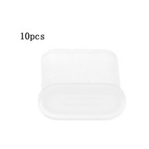 USB Type-C 남성 포트 용 케이블 먼지 플러그 프로텍터 케이스 10 피스, 검은색