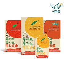 [산골이유식] 산골통통통주스 산골 통째로 통과일 통착즙 사과 배 토마토 주스 30포, 사과 30포