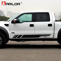 포드 레인저 랩터 F150 픽업용 자동차 차량용 양면 스티커 데칼 장식 1쌍, 03 GRAY_01 F150