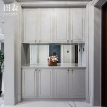 현관슈즈장 아파트 슬림 오피스실 원목 투손 심플하고 모던 커스텀 베란다 수납함 입구, 맞춤형 선불 (입구 수납장 + 사이딩 + 도어 + 가구